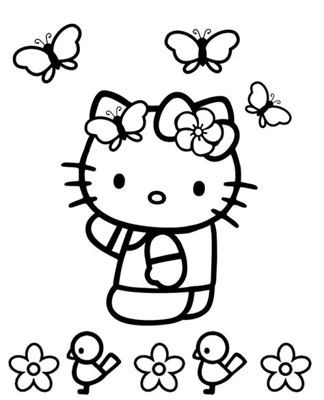 butterflies   chickens coloring page  children