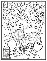 Coloring Pages Candy Sugar Sweet Skull Printable Print Color Cute Pdf Shop Sheets Getcolorings Christmas Food Young Popular Rembrandts Cartoon sketch template