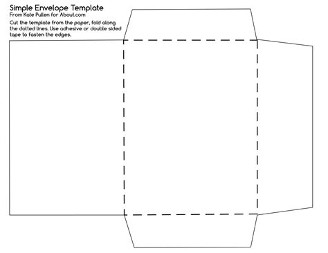 printable envelope size  template  printable