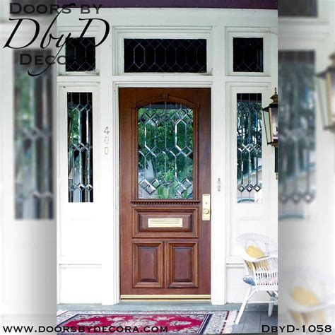 custom estate leaded glass replacement door entry doors  decora