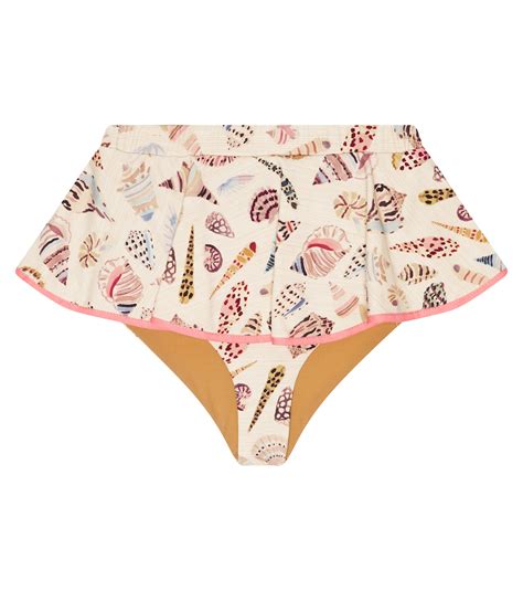 Piana Printed Bikini Bottoms In White Marysia Bumby Mytheresa