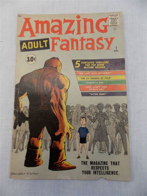 Amazing Adult Fantasy 7 Vintage Marvel Comic Book Silver