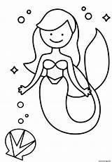 Sirene Princesse sketch template
