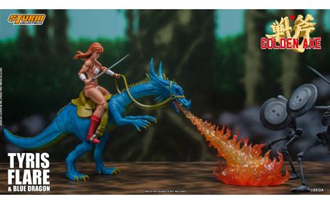 storm collectibles tyris flare and blue dragon [golden axe