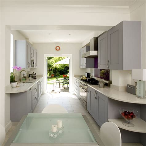 galley kitchen kitchen design decorating ideas ideal home