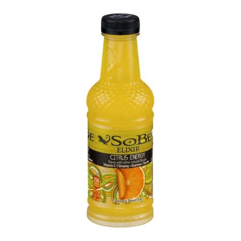 sobe elixir citrus energy flavored beverage hy vee aisles  grocery shopping