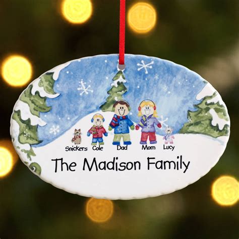 personalized winter family characters christmas ornament walmartcom