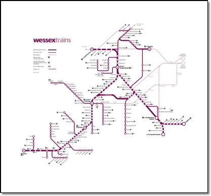wessex train rail maps