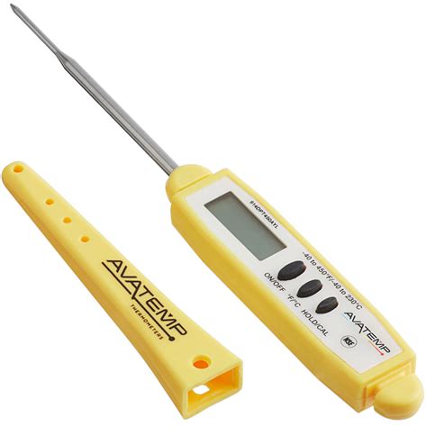 avatemp   haccp waterproof digital pocket probe thermometer yellow poultry