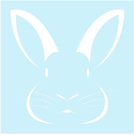 bunny rabbit face reusable stencils  sizes create easter signs