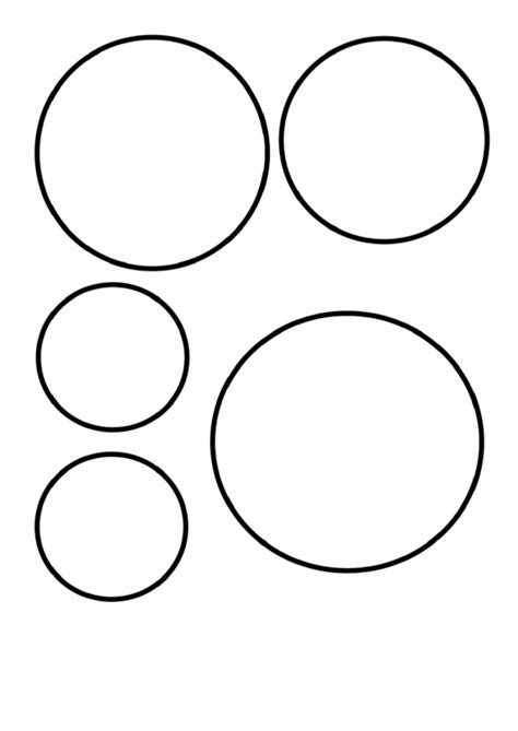 circle templates printable