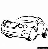 Continental Bentley Coloring Thecolor Pages Online sketch template