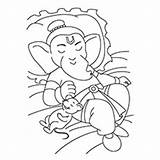 Ganesha Coloring Pages Ganesh Lord Kids Drawing Color Island Flies Line Getdrawings Tattoo Simple Cute Getcolorings Resting Little Printable Mouse sketch template