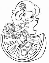 Coloring Strawberry Shortcake Pages Girls Printable Print sketch template