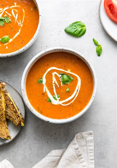 Homemade Tomato Basil Soup Easy Vegan The Simple Veganista