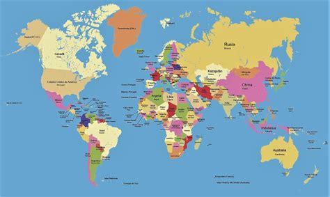Imagenes Del Mapa Planisferio Con Sus Nombres Mapa Mundi Grande Para