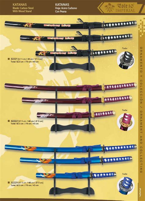 Set De Katana Wakizashi And Tanto Tole10 Imperial Swords Katanas