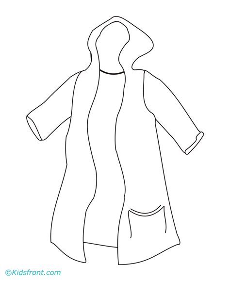 coloring rain coat coloring pages