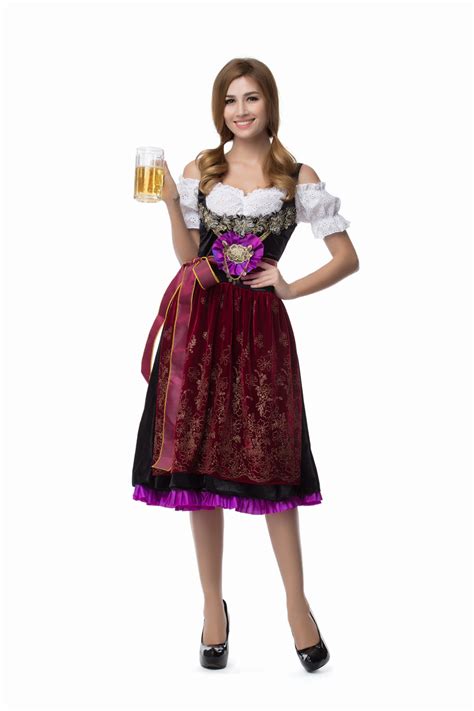 3pc set halloween oktoberfest german bavarian beer girl costume m xl in