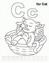 Coloring Letter Cat Pages Printable Preschool Practice Handwriting Letters Popular Kids Library Crafts Coloringhome sketch template