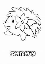 Shaymin Pages Coloring Popular Pokemon sketch template