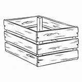 Caisse Cartoon Crates Croquis Griffonnage sketch template