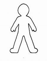 Person Blank Clipart Template Coloring Outline Body Library sketch template