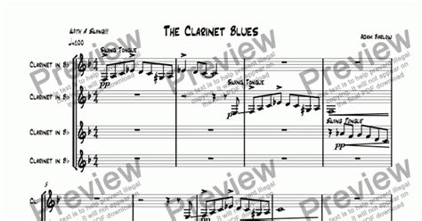 clarinet blues  sheet   file