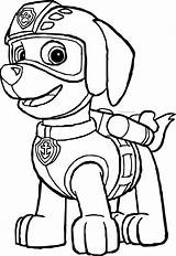 Coloring Chase Paw Patrol Pages Popular sketch template
