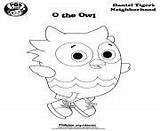 Tiger Daniel Coloring Pages Owl Min Printable sketch template