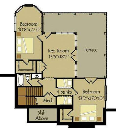 small house plans basements  cottage plan home plans blueprints