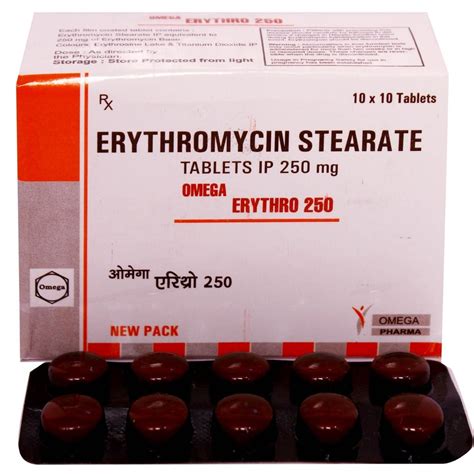 mg erythromycin stearate tablets ip  rs box  mumbai id