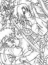 Naruto Sasuke Coloring Pages Shippuden Vs Battle Printable Final Drawing Print Manga Anime Colouring Coloringhome Book Dinosaur Lineart Ages Awesome sketch template