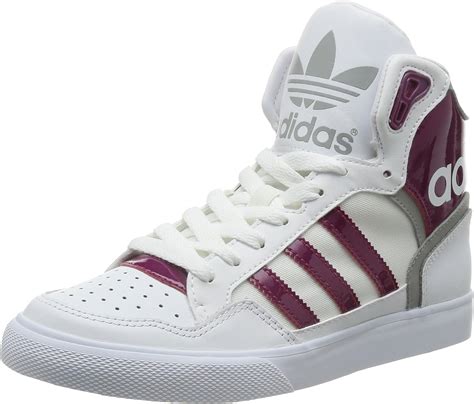 adidas originals womens extaball  top trainers white white  uk amazoncouk shoes bags