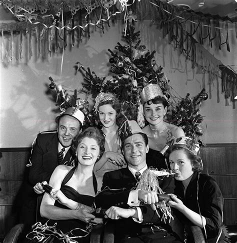 England 1950 Picturegoer Film Stars Christmas Party Pictured