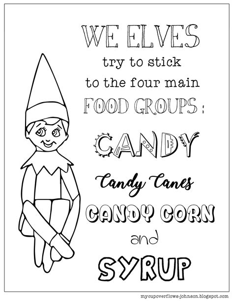 buddy  elf coloring pages coloring pages