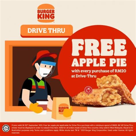 burger king drive  vip  apple pie promotion valid