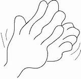 Hands Feet Clapping Coloring Pages sketch template