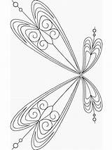 Fairy Wings Coloring Pages Printable Color sketch template