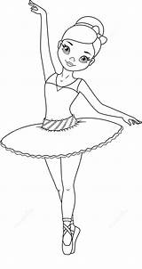 Ballerina sketch template