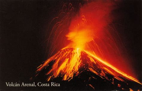 costa rica volcan arenal night lava flickr photo sharing