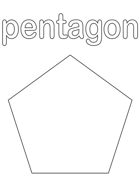 pentagon coloring page  printable coloring pages  kids