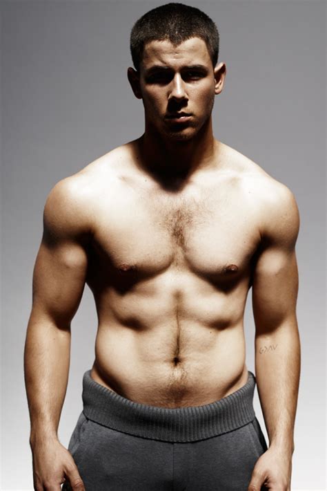 Nick Jonas Poses Shirtless Again E News