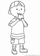 Caillou Coloring Pages Printable Coloringpages101 Sheets Kids Books sketch template