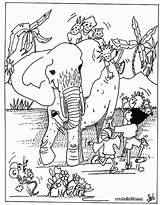 Coloring Pages Animals Kids Wild Animal Safari African Africa Hellokids Printable Drawing Sheets Color Children Hello Elephant Print Africain Colorear sketch template