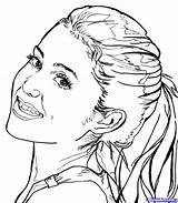Ariana Grande Coloring Pages Celebrity Drawing Colouring Cyrus Miley Printable Print Colorings Drawings Outline Color Getdrawings Step Getcolorings Pencil Face sketch template