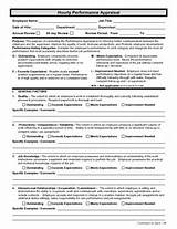 Job Performance Appraisal Form Images