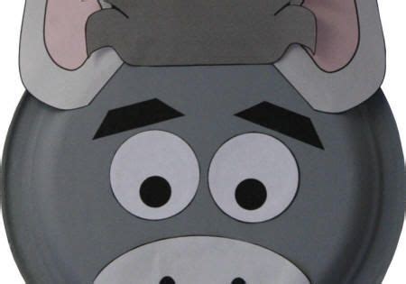 paper plate donkey craft httpwwwdltk kidscomanimalsmplate