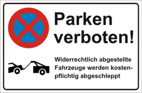 parken verboten
