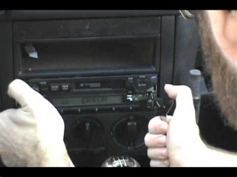 vw jetta stereo removal youtube